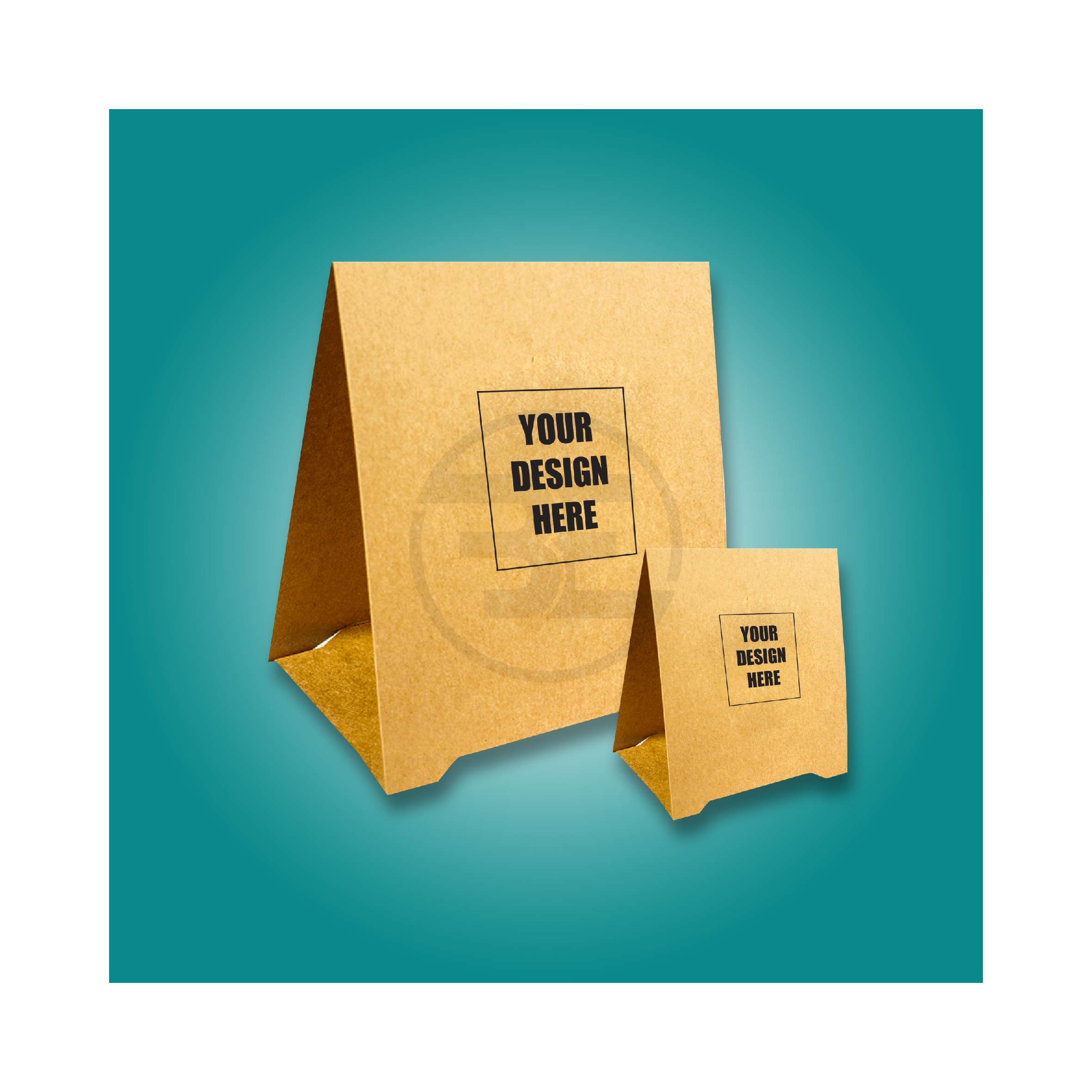Brown Tent Cards