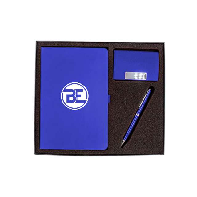 Gift Box With Pen, A5 Notebook And Card Holder
