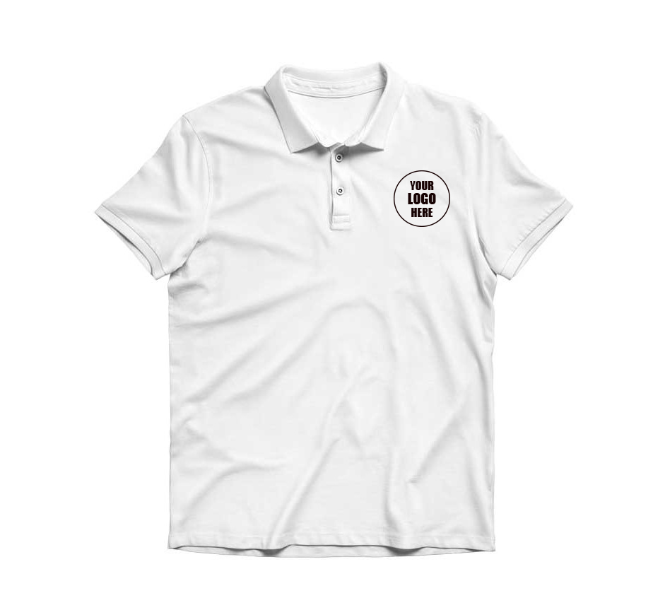 Polyester Polo T-Shirt – White