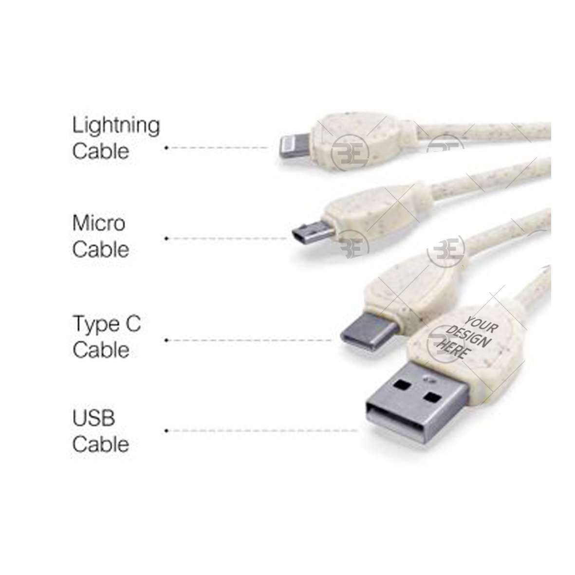 Wheat Straw Multi Charging Cable