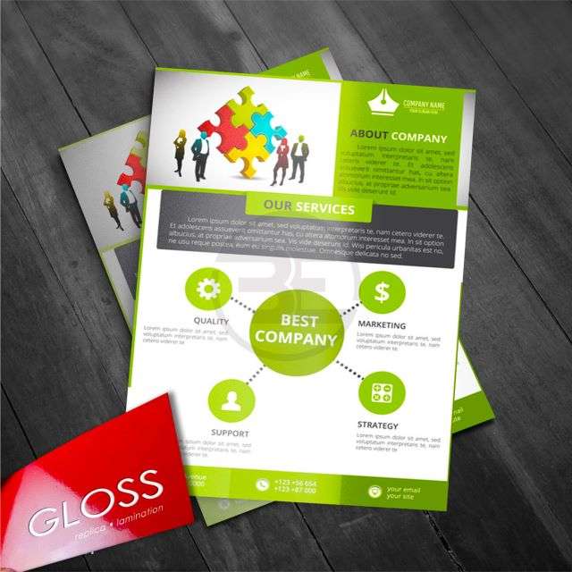 Gloss Laminated Flyers