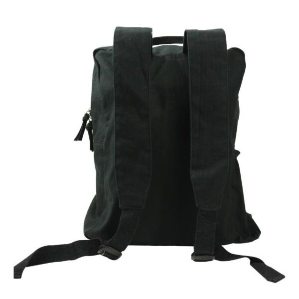 Cotton Backpacks with Zipper Closure back view