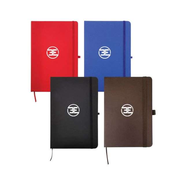 A5 PU Leather Notebook with Elastic Band, Calendar, Pen Holder