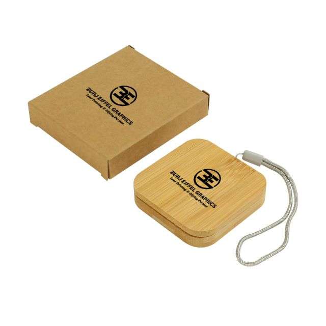 Multi-Charging Cable Set in Square Bamboo Case