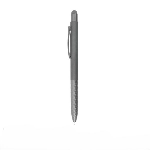 Metal-Pens-with-Textured-Grip grey