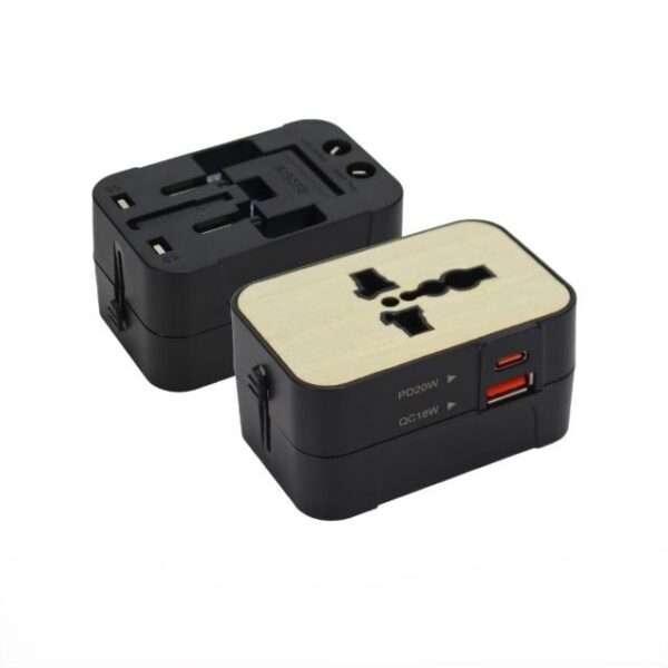 Fast Charging Universal Travel Adaptors 20W black