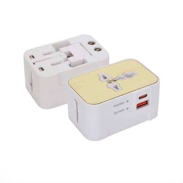 Fast Charging Universal Travel Adaptors 20W white